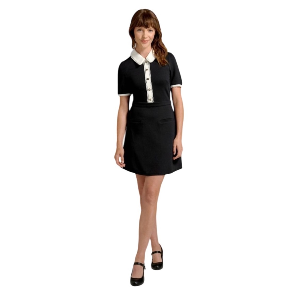 Modcloth Black and White Mini Dress